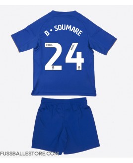 Günstige Leicester City Boubakary Soumare #24 Heimtrikotsatz Kinder 2025-26 Kurzarm (+ Kurze Hosen)